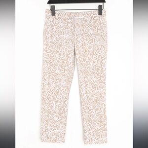 Tommy Hilfiger Waverly Floral Slim Stretch Cotton Capri Length Trouser